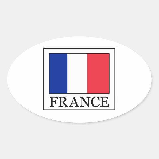 フランス 楕円形シール (正面)