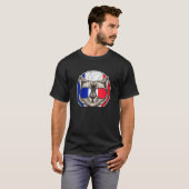 フランス 猫 フランス フランス語 Tシャツ (正面フル)