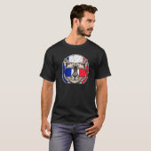 フランス 猫 フランス フランス語 Tシャツ (正面フル)