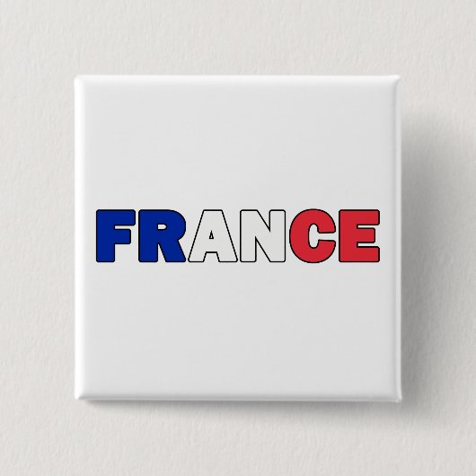 フランス 缶バッジ (正面)