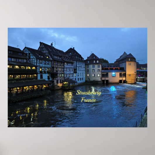 フランス，美しいストラスブール ポスター (正面)