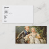 フランス(1757-1836年)のチャールズPhilippeのポートレート 名刺 (正面/裏面)