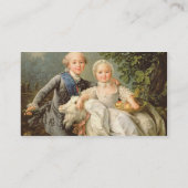 フランス(1757-1836年)のチャールズPhilippeのポートレート 名刺 (裏面)