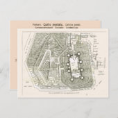 フランス、1789年のバスティーユ計画 ポストカード (正面/裏面)