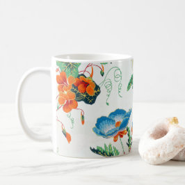 フランス 1830 花柄 アンティーク 壁紙 コーヒーマグカップ