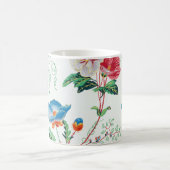 フランス 1830 花柄 アンティーク 壁紙 コーヒーマグカップ (中央)