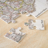 フランス(1850年)のヴィンテージの地図 ジグソーパズル (側面)