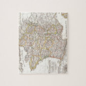 フランス(1850年)のヴィンテージの地図 ジグソーパズル (縦)