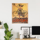 フランス 1898年 自転車広告 ポスター (ホームオフィス)