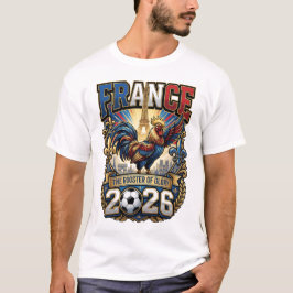フランス 2026 オリジナル サッカー ファンTシャツ Tシャツ