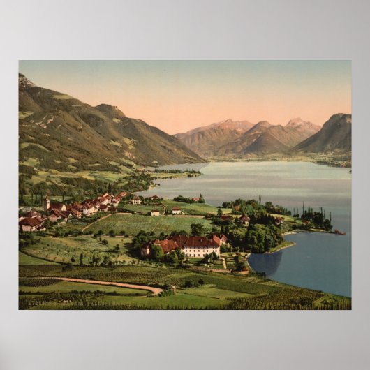 フランス、Annecy、Talloires ポスター (正面)