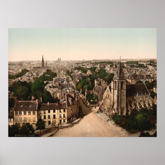 フランス、Basse-Normandie、Caen ポスター (正面)