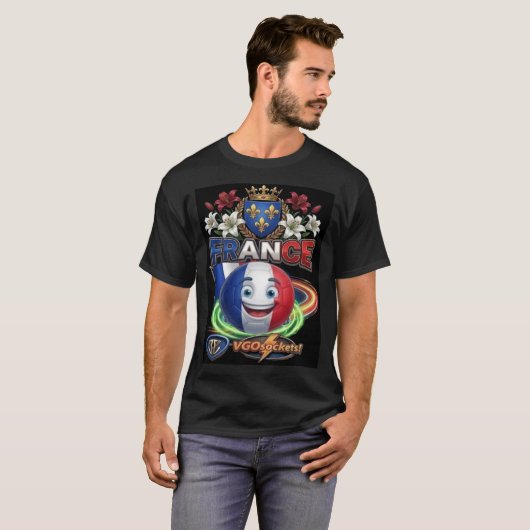 フランス-GBall Tシャツ (正面フル)