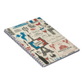 フランスAテーマの抽象芸術のシームレスなパターン ノートブック (右側)