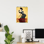 フランスCHAMPAGNE De ROCHEGREレオネットカピエロアド ポスター (ホームオフィス)