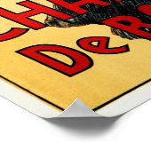 フランスCHAMPAGNE De ROCHEGREレオネットカピエロアド ポスター (角)