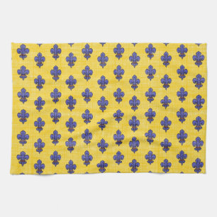 フランスFleur de Lys Patternの南のプロバンス キッチンタオル
