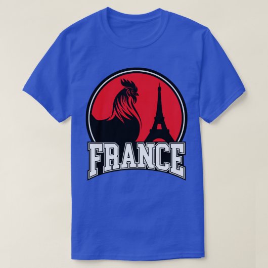 フランスLe coq gaulois les symboules de la france Tシャツ (デザイン正面)