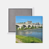 フランスPostcaのアンボイズ川のロワールと橋 マグネット (正面/裏面)