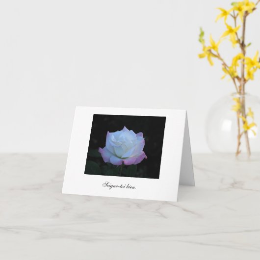 フランスsoignetoi bien カード (黄色い花)