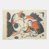 フランズ・マークの二頭の鹿 キッチンタオル (横)