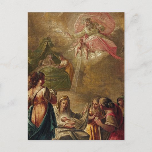 フランセックスプライ・デュランによるヴァージンの誕生 ポストカード (正面)