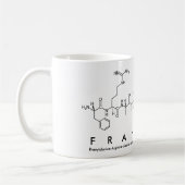 フランセナペプチド名mug コーヒーマグカップ (左)