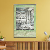 フランセ劇場におけるヴォルテールの王冠 キャンバスプリント (インサイチュ (リビング))