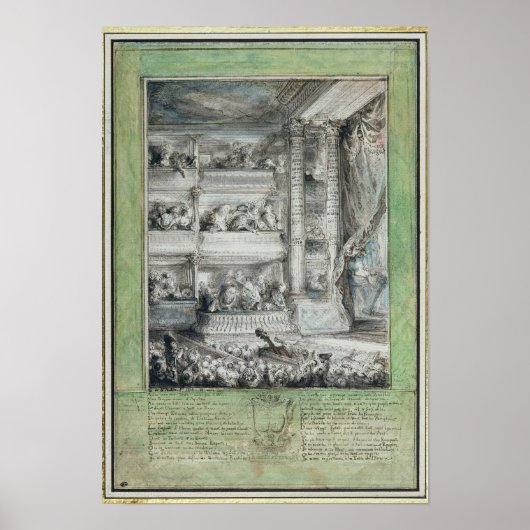 フランセ劇場におけるヴォルテールの王冠 ポスター (正面)