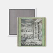 フランセ劇場におけるヴォルテールの王冠 マグネット (正面/裏面)