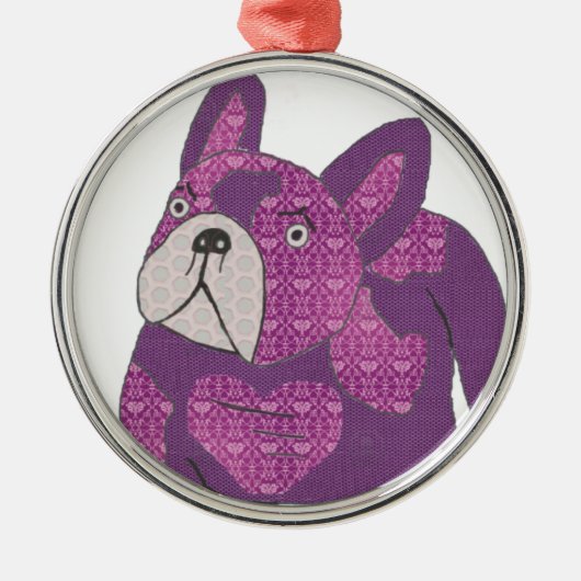 フランゼシシュブルドッゲアンハネル メタルオーナメント (正面)