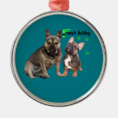 フランゼシシュブルドッゲオーナメントアンハンガー メタルオーナメント (正面)