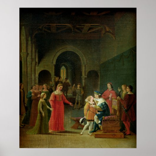 フランソワをルイ十二世に贈った ポスター (正面)