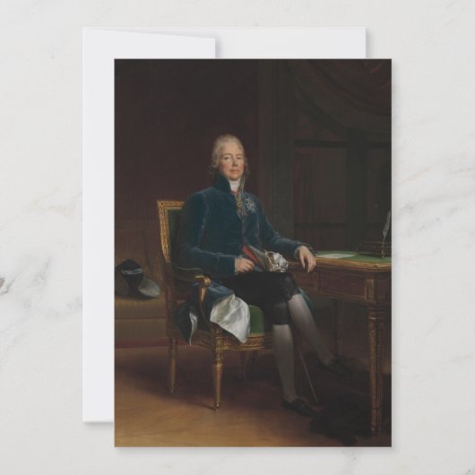 フランソワジェラードシャルルモーリスデタレーランドペ 招待状 (正面)