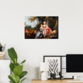 フランソワブーシェザビレット・ドゥ・ロココのレディースアート ポスター (ホームオフィス)