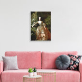 フランソワブーシェ – ポンパドール夫人 キャンバスプリント (インサイチュ (リビング))