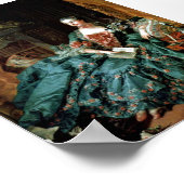 フランソワブーシェ – マダムデポンパドールポートレート ポスター (角)