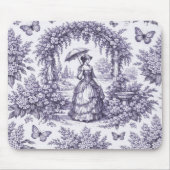 フランソワーズ・ド・ジュイ　庭の女性 マウスパッド (正面)