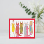 フランソワーズ、フランスアールデコドール紙 ポストカード (スタンド正面)