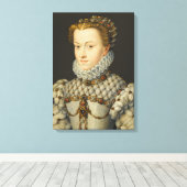 フランソワ・クラウト – エリザベス・オブ・オーストリア キャンバスプリント (インサイチュ (ウッドフロア))