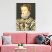 フランソワ・クラウト – エリザベス・オブ・オーストリア キャンバスプリント (インサイチュ (リビング))