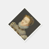 フランソワ・クラウト – エリザベス・オブ・オーストリア スタンダードカクテルナプキン (角)