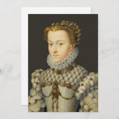 フランソワ・クラウト – エリザベス・オブ・オーストリア 招待状 (正面/裏面)