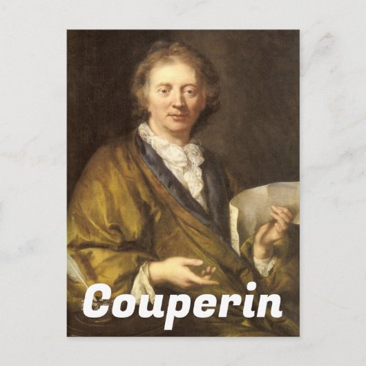 フランソワ・クープラン肖像画 ポストカード (正面)