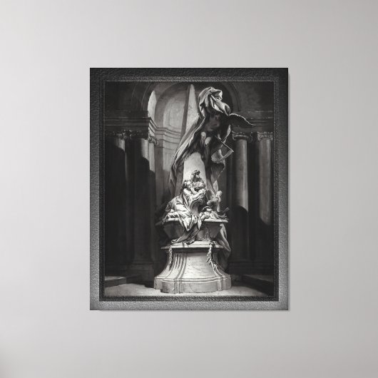 フランソワ・ブーシェのミニャールへの記念碑 キャンバスプリント (正面)