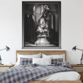 フランソワ・ブーシェのミニャールへの記念碑 キャンバスプリント (インサイチュ (寝室))