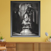 フランソワ・ブーシェのミニャールへの記念碑 キャンバスプリント (インサイチュ (リビング))