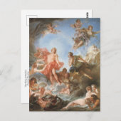 フランソワ・ブーシェ葉書による太陽の昇り ポストカード (正面/裏面)