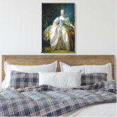 フランソワ・ブーシェ – MADAME BERGERETポートレート キャンバスプリント (インサイチュ (寝室))