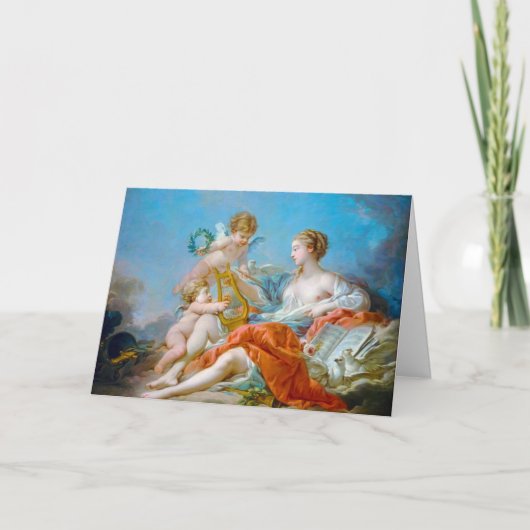 フランソワ·ブーチャーの音楽ロコ·レディー·アートの寓話 カード (正面)